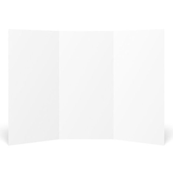 FORMIT White Trifold Board 28X40 Project Presentation Display Board