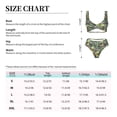 thumbnail image 4 of Kdxio Cartoon Dinosaurs (2) Print Women's 2 Piece High Waisted Wrap Spaghetti Strap Summer Swimsuit Bikini Set-Large, 4 of 7