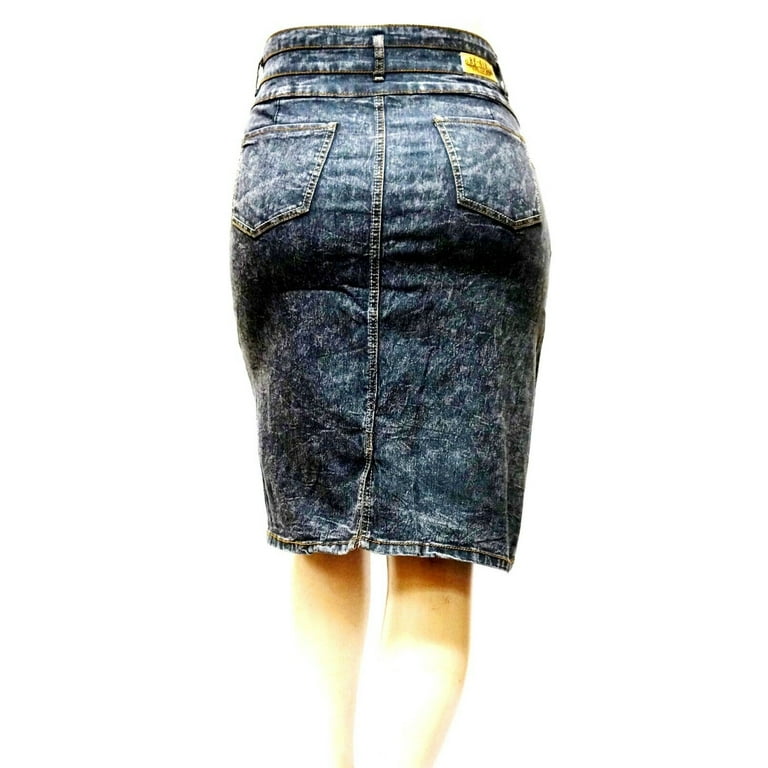 Jack David Plus Size Denim Skirt - Women's Stretch Twill Camouflage 3X
