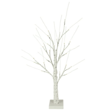 Northlight LED Lighted Birch Twig Christmas Tree - 24" -White - Warm White
