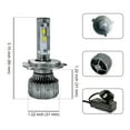 thumbnail image 3 of Bauma Auto Csp 3570 H4 LED Headlight Bulbs Kit 20000 LM 7000K Cool White, 3 of 10