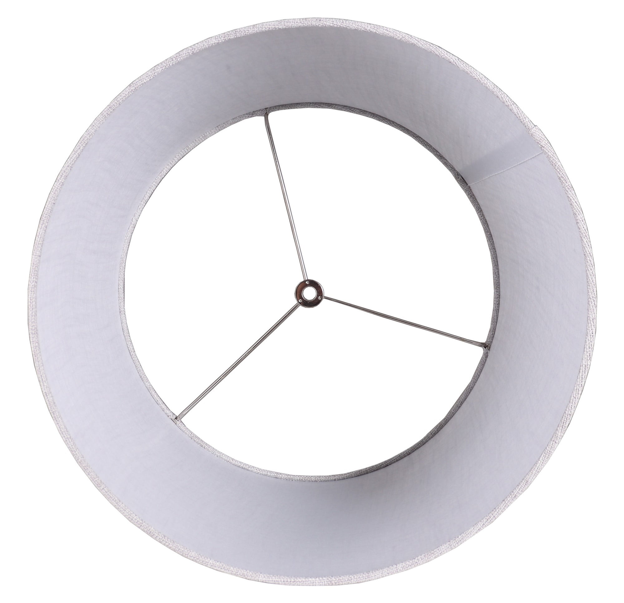 Better Homes & Gardens  13"Length x 15"Width x 10"Height Gray Fabric Drum Shade, Adult Use