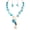 ST0023-Blue-, variant on Natural Seashell Choker Necklace, Starfish Shell, Freshwater Pearl, Mother of Pearl, Earrings Jewelry Set for Women