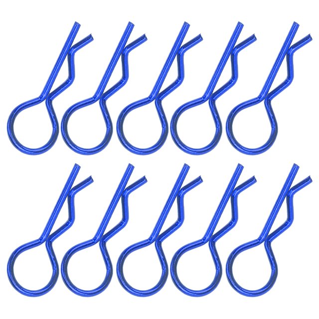 Peahefy RC Car R Clips,RC Body Clips,10Pcs RC Car Shell Clip R‑Shape Metal Body Clips Pins for 1/5 1/6 1/8 1/10 RC Car