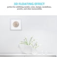 thumbnail image 4 of 2 Pcs Supports d'Affichage Flottants 3D Boîte à Bijoux Transparente (Blanc), 4 of 8