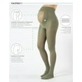 thumbnail image 2 of Calzitaly - Opaque Maternity Pantyhose - Pregnancy Tights for Women - 100 DEN Italian Hosiery (S, Olive Green), 2 of 6