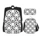 thumbnail image 1 of Disketp Happy Football Mochila Estampada de Gran Capacidad con Lonchera y Estuche, Set de 3 Piezas para Estudiantes, 1 of 7