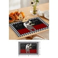 thumbnail image 7 of Placemat Black White Chefs Retro Texture for Dining Table Tableware Mats Kitchen Dish Mat Pad 4/6pcs Table Mat Home ration, 7 of 7