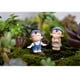 thumbnail image 5 of Mini Pareja Niños Niñas Bonsai perfecl DIY Craft Fairy Garden Decoración azul, 5 of 7