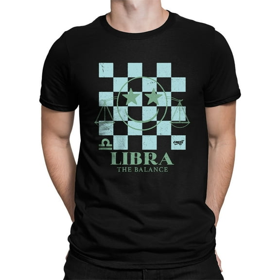 Balanced Perspective - Libra Themed Graphic Men's T-shirt