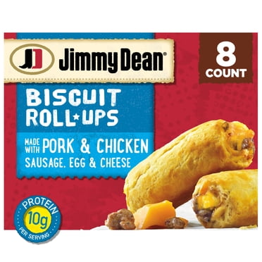 Jimmy Dean Sausage, Egg & Cheese Biscuit Rollups, 12.8 oz, 8 Count (Frozen)