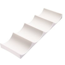 NIAIZEK Transparent European Style Kitchen Storage Rack for Countertop and Bar, 1 Pack Organizer Shelf