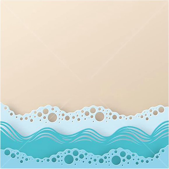 Matrices de corte de metal Xinjincang, plantillas de olas marinas de verano
