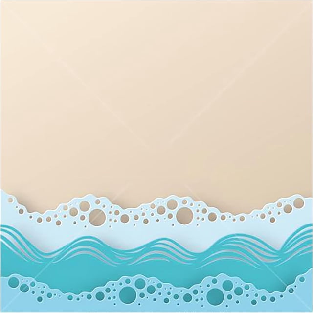 Matrices de corte de metal Xinjincang, plantillas de olas marinas de verano