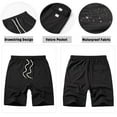 thumbnail image 6 of Vcansion Mens Summer Casual Shorts Quick Dry Shorts Basketball Running Shorts with Pockets Balck 34-36, 6 of 6