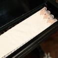 thumbnail image 4 of unbranded Cubierta De Piano Vertical Con Bordado Floral En Tela Lujosa Color Dorado Para Protección Elegante, 4 of 8