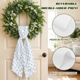 Small Rustic Bows Small Wildflowers Wreath Sash for Front Door 4.5