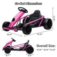 thumbnail image 2 of EastVita 24V High Speed Go Kart 300W*2 Extra Powerful Motors 9Ah Battery 8MPH Drifting Ride on Car with Music, Horn for Kids 6+ Age, 2 of 6