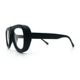 thumbnail image 6 of Retro Hipster Thick Plastic Racer Clear Lens Fashion Eyeglasses Black, 6 of 8