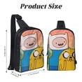 thumbnail image 3 of Adventure Time Characters Sling Bag For Women And Men Crossbody Backpack Chest Bag Diagonally Dual Pocket Daypack Purses For Travel Hiking Gym Running, 3 of 8