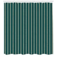 thumbnail image 3 of Geometric Shower Curtain, Grungy Background Print with Vertical Stripes and Little Dots, Fabric Bathroom Set with Hooks, 69W X 84L Inches Extra Long, Peach Yellow and Dark Teal, by Ambesonne, 3 of 3