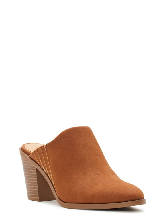 Women's Block Heel Slip on Mules