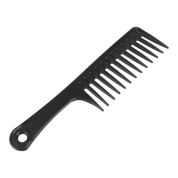 Wide Tooth Comb for Curly Hair Wet Hair Long Thick Wavy Hair Detangling Comb Plastic Hair Combs for Women Black