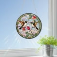 thumbnail image 4 of Hummingbird Sun Catcher Stained Glass Window Hanging - Wildflower and Bird Suncatchers for Windows Stained Glass Suncatcher - Sun Catchers Indoor Wall Art Home Decor Gift for Women Mom Bird Lovers, 4 of 9