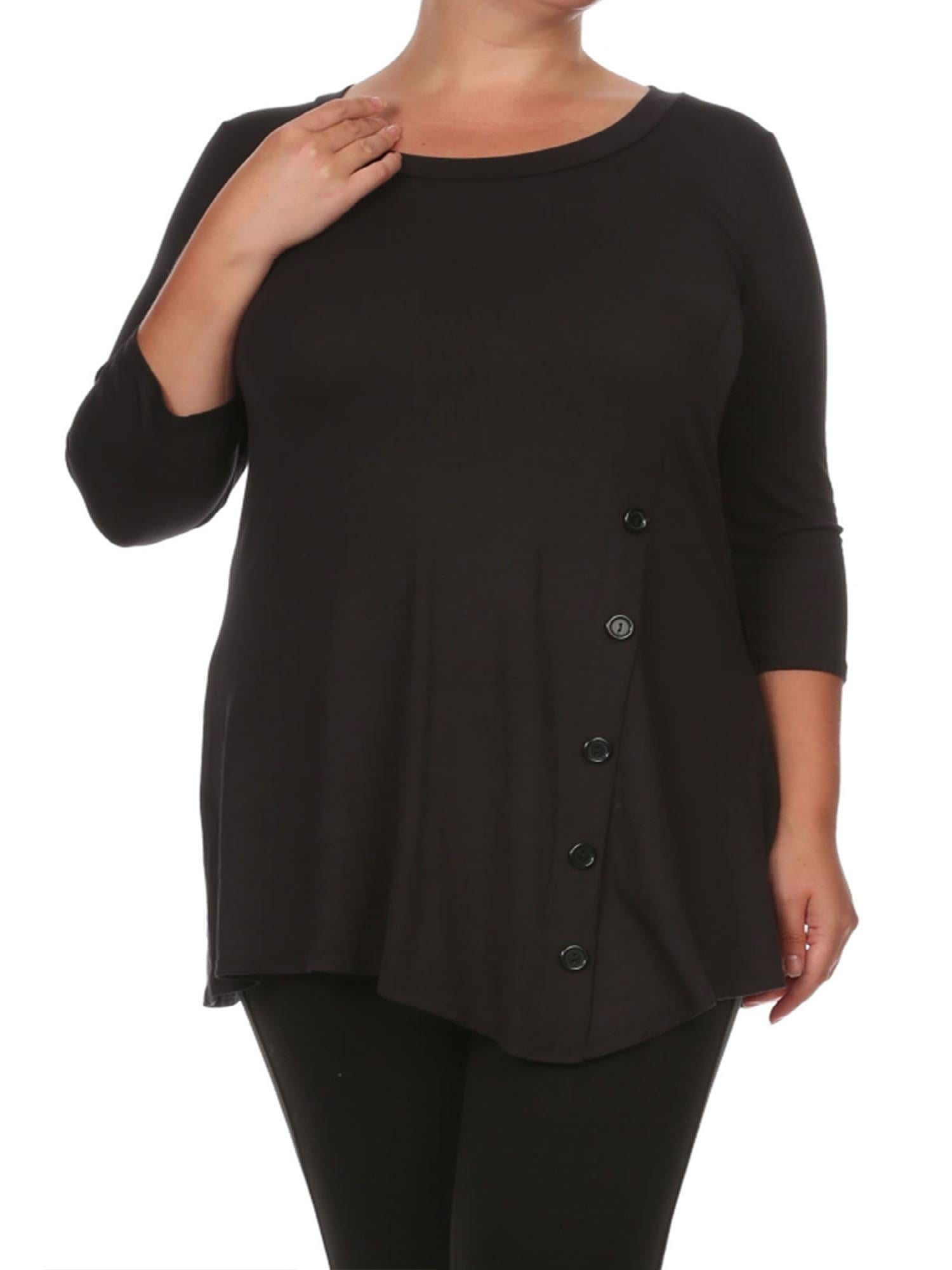 walmart tunic tops plus size