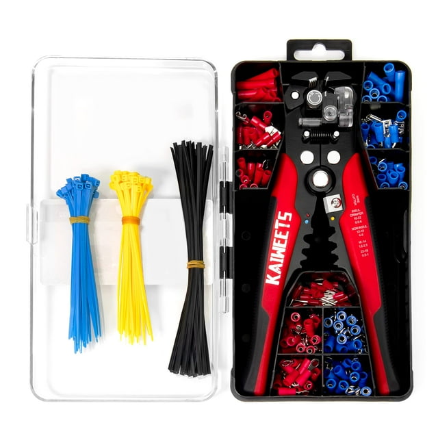 Pelacables KAIWEETS automático con 260 conectores crimpados