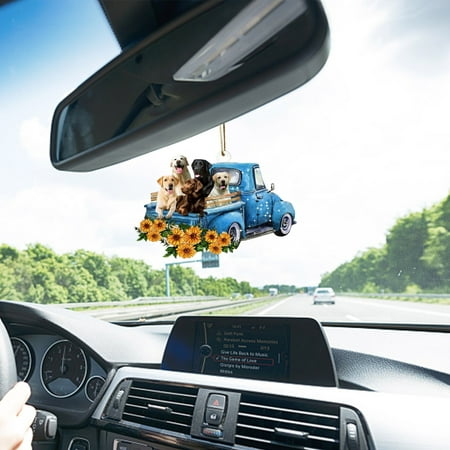 

Zedker Car Ornament Pendant 3D Cute Car Dog Pendant Ornaments Hanging Ornament