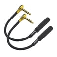 thumbnail image 3 of Adaptador de Ángulo Recto Suanqi Chapado en Oro para Conectores de Altavoz y Guitarra, 3 of 5