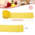 thumbnail image 2 of Uxcell 2 Roll Cinta de Terciopelo, 3 Pulgadas x 3 Yardas Cinta de Seda Hecha a Mano con Flecos Deshilachados para Decoración de Bodas, Amarillo, 2 of 5