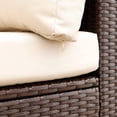thumbnail image 5 of RADIATA® Wicker Armless Chair Replacement Outdoor Patio Furniture Modular Sofa Pieces PE Rattan Wicker Conversation Seat Clearance (Brown Armless), 5 of 12
