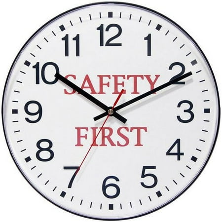 UPC 731742000903 product image for Infinity Instruments Safety First 11.5   Wall Clock | upcitemdb.com