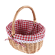 thumbnail image 5 of Cesta de mimbre Qtmnekly Cestas de regalo Cesta de picnic vacía ovalada tejida de sauce con asa Cesta de boda pequeña, 5 of 6
