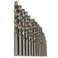 thumbnail image 1 of Ouitble 1 Juego de Brocas de Cobalto Dorado Oxidado de 15 Piezas, Brocas de Taladro de 135° para Cortar Metales Duros, 1,5-10 mm, para Metalurgia, 1 of 14