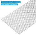 thumbnail image 4 of Uxcell 8"x4" 304 Stainless Steel Perforated Sheet 0.12" Hole Metal Mesh Plate Screen Decorative Ventilation Meshes 2 Pcs, 4 of 5
