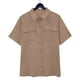 thumbnail image 1 of Puntoco Camisa De Manga Corta Con Solapa De Un Solo Pecho Y Doble Bolsillo Unisex De Verano top De Solapa De Manga Corta/Camisa Marrón M, Regalo Para Mujer, 1 of 9
