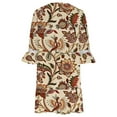 thumbnail image 5 of SMihono Robes d'Été Bohémiennes pour Femmes Grande Taille Été Décontracté Manches Courtes Col en V Imprimé Pagode Robe Ample, 5 of 5
