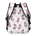 thumbnail image 4 of Gaeub Flamingos Tribal Ergonomic Lightweight Laptop Backpack - Multiple Pockets for School, Work, Travel, Outdoor Activities -One Size, 4 of 5