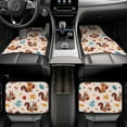 thumbnail image 7 of Fuzoiu Forest Squirrel Nuts Print Carpet Floor Mats for Car,Car Foot Mat Set,Universal Fit 4 Piece Mat Pad Set,Fits Most Cars Trucks Vans Sedans SUV Auto Carpet Mat Se, 7 of 7