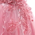 thumbnail image 6 of KAWELL Fancy Girls Dress Tulle Lace Wedding Bridesmaid Ball Gown Floor Length Dresses, 6 of 7