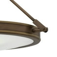 thumbnail image 2 of 4 Light Medium Semi-Flush Mount in Traditional-Mid-Century Modern Style 22 inches Wide By 11.5 inches High-Heritage Brass Finish-Incandescent Lamping, 2 of 9