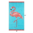thumbnail image 4 of Better Homes & Gardens Flamingo Pattern Beach Towel, 72”L x 38”W, 4 of 6