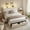 Beige, variant on GUNAITO Queen Size Bed Frame with 4 Storage Drawers, Upholstered LED Bed with USB Ports, Modern Bed with Headboard Noise Free Platform Bed with Metal Frame, Dark Gray