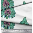 thumbnail image 3 of Soimoi Viscose Chiffon Fabric Leaves & Floral Block Decor Fabric Printed Yard 42 Inch Wide, 3 of 3