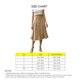 thumbnail image 4 of Faldas midi una línea plisada abajo falda cintura elástica casual transpirable falda para las mujeres, 4 of 6