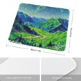 thumbnail image 2 of Flower Green Hill Cloud Printed Mouse Pad, 10"x12", Premium Mouse pad,Non-Slip Rubber Base Mouse pad, 2 of 8