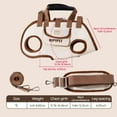 thumbnail image 5 of Portable Breathable Pet Carrier Sling & Backpack for Dogs & Cats, Adjustable Full-Body Harness with Traction Leash, Crossbody & Car-Friendly, 5 of 5